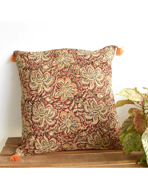 Plain kalamkari cushion cover : HCC27-HCC27