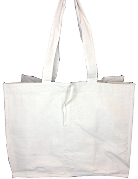 Canvas vegetable bag - white : MSV01-1-sm