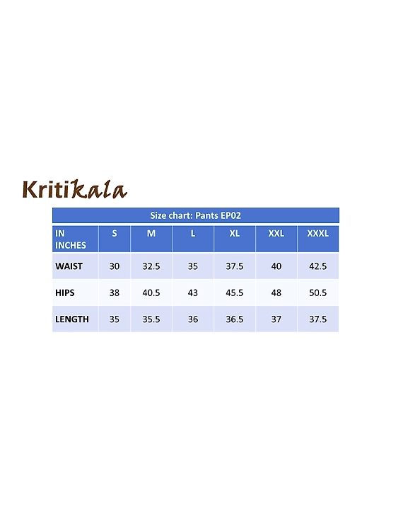 Cream cotton narrow pants with elasticated waist: EP02B-XL-4