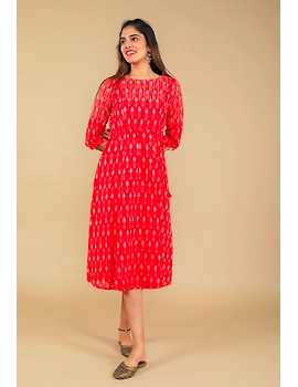 RED LEAF IKAT DRESS : LD390D-LD390D-S-sm