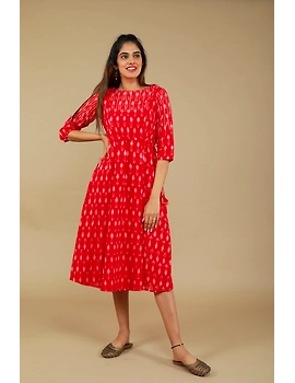 RED LEAF IKAT DRESS : LD390D-S-2-sm