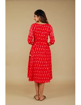 RED LEAF IKAT DRESS : LD390D-S-3-sm