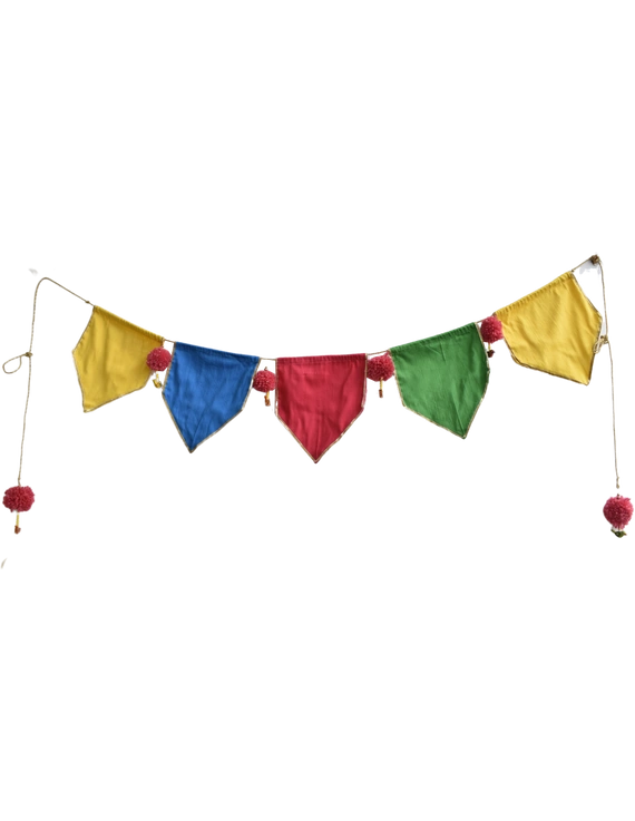 Bright Silk toran or bunting decoration for walls and doors: HWD02-HWD02