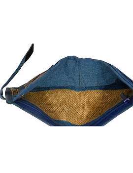 Blue stripe unisex wallet broad : WLU03-1-sm