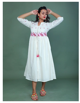 APPLIQUE WORK LONG JACKET DRESS WITH MATCHING INNER: LD710A-LD710Ah-S-sm