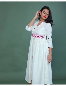 APPLIQUE WORK LONG JACKET DRESS WITH MATCHING INNER: LD710A-S-1-sm
