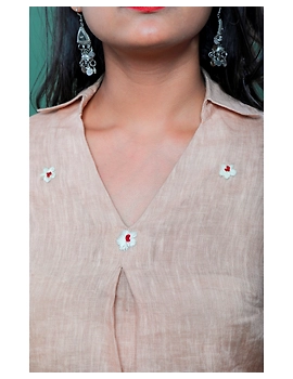 VINTAGE ROSE BOX PLEAT TUNIC: LT120B-S-3-sm