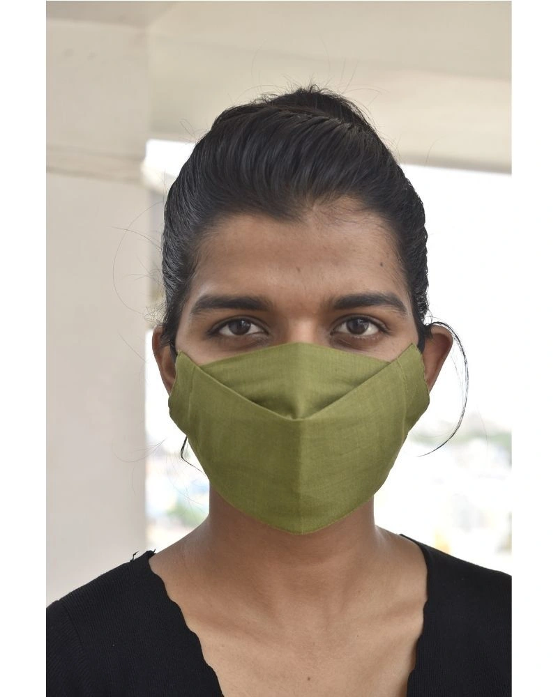 MANGALGIRI SQUARE FITTED MASKS WITH ELASTIC: MNE02-MNE02