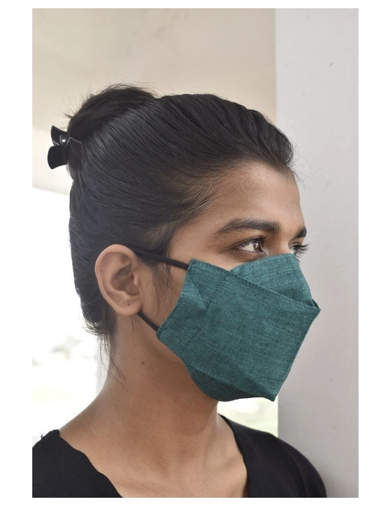 MANGALGIRI SQUARE FITTED MASKS WITH ELASTIC: MNE02-2