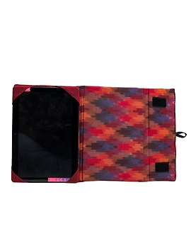 Maroon ikat tablet sleeves : LBT02-2-sm