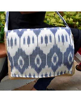 Ikat Laptop bag - blue and white : LBI02-LBI02-sm