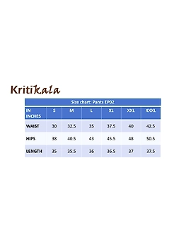 Cotton narrow pants with elasticated waist: EP02-Blue-L-5-sm