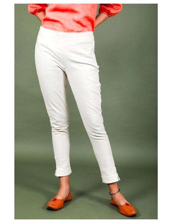 Cotton narrow pants with elasticated waist: EP02-EP02Bl-XL