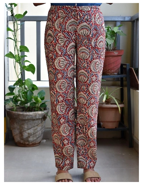 Narrow Fit Kalamkari Pants: EP03-EP03Al-XXL
