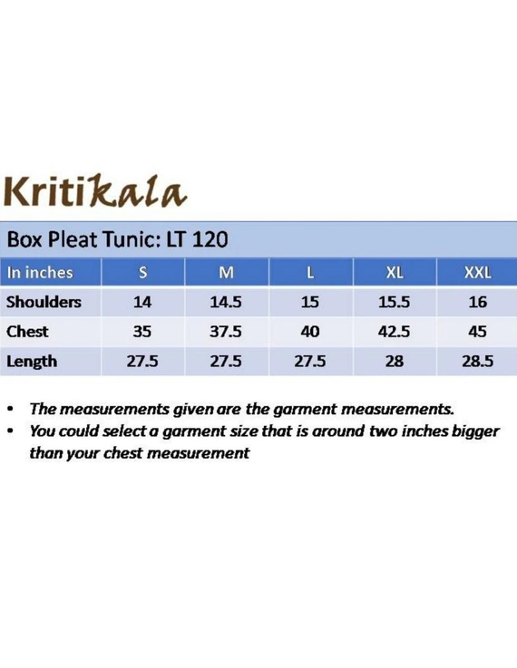Pure linen box pleat tunic designed with shirt collar : LT120-Blue-L-3