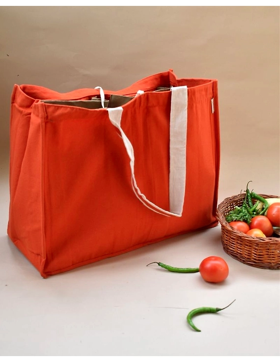 Canvas vegetable bag - orange : MSV02-MSV02