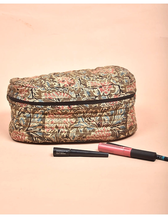 Kalamkari Vanity Case Green : VKM01B-VKM01B