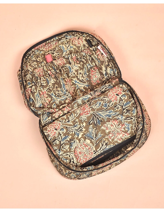Kalamkari Vanity Case Green : VKM01B-1