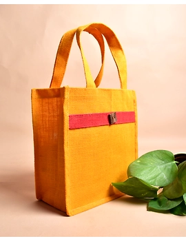Jute lunch bag or jute gift bag : MSJ04-1-sm