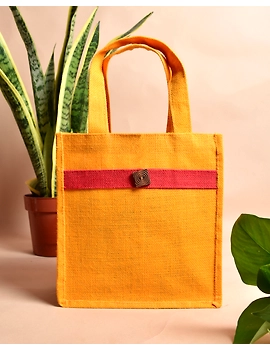 Jute lunch bag or jute gift bag : MSJ04-2-sm