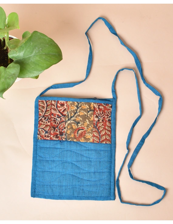 Blue Mangalgiri sling bag : SBD04-1