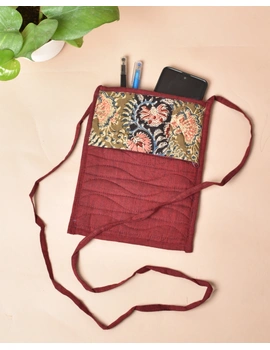 Maroon Mangalgiri sling bag : SBD03-SBD03-sm