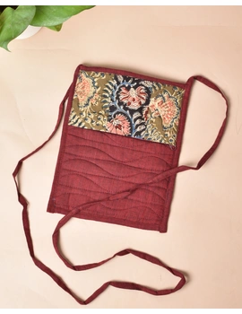 Maroon Mangalgiri sling bag : SBD03-1-sm