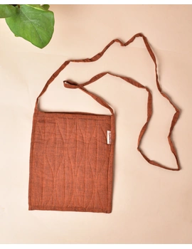 Rust Mangalagiri Sling Bag : SBD01-2-sm