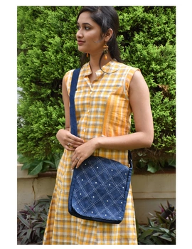 Denim sling bag with embroidery : SBE01-SBE01-sm