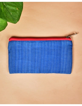 Blue Pencil pouch with hand embroidery - PPH02E-2-sm