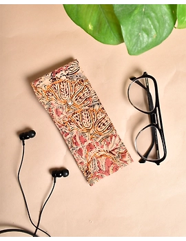Pink Kalamkari Reading glass Pouches - PPG01C-PPG01C-sm