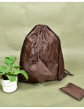 Eco-friendly Foldable Shopping Bag / Parachute Bag / Brown - MSK02A-MSK02A-sm
