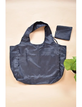 Eco-friendly folding shopping bag / Parachute bag / Black - MSK02B-1-sm