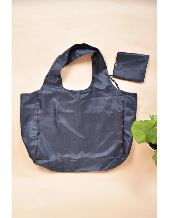 Eco-friendly folding shopping bag / Parachute bag / Black - MSK02B-1