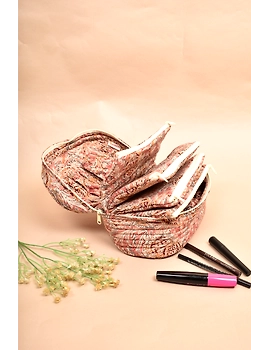 Kalamkari vanity case Pink : VKM01C-3-sm