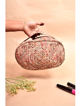 Kalamkari vanity case Pink : VKM01C-4-sm