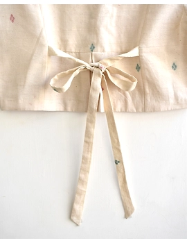 White Jamdhani Blouse With Back Ties-RB08C-XL-1-sm