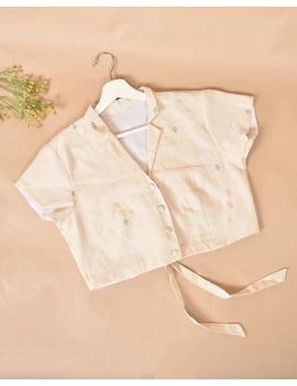 White Jamdhani Blouse With Back Ties-RB08C-XL-5-sm