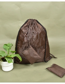 Eco-friendly Foldable Shopping Bag / Parachute Bag / Brown - MSK02AD-MSK02AD-sm