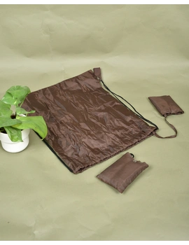 Eco-friendly Foldable Shopping Bag / Parachute Bag / Brown - MSK02AD-1-sm