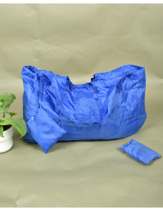 Eco-friendly folding shopping bag / Parachute bag / Black - MSK02BD-2