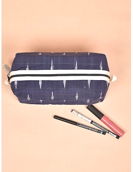 Blue Ikat Travel Pouch : VKP06D-4-sm