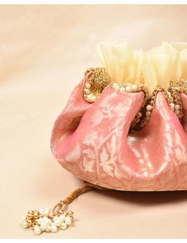 Pink Silk Potli Bag : MSP03B-1-sm