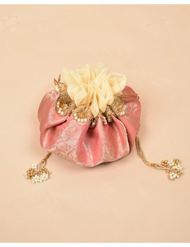 Pink Silk Potli Bag : MSP03B-MSP03B-sm