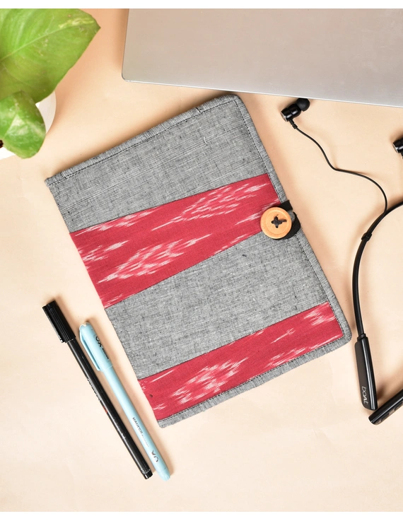 Reusable diary sleeve with diary - Grey : STJ05-STJ05-Handmade