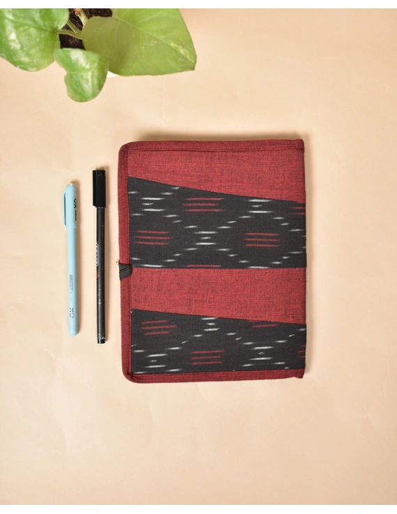 Reusable diary sleeve with diary - maroon : STJ04-Handmade-2
