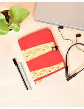 Reusable diary sleeve with diary - red : STJ01-STJ01-handmade-sm
