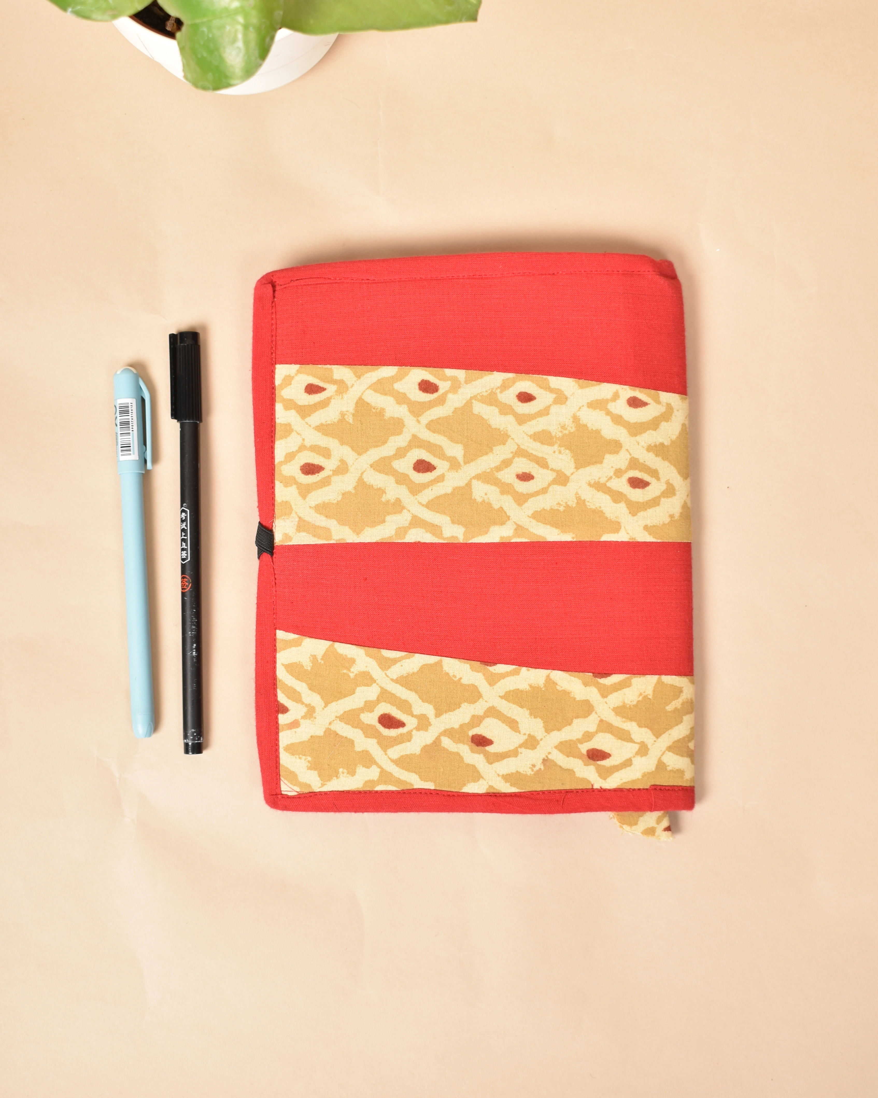 Reusable diary sleeve with diary - red : STJ01-Ruled-2