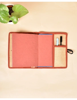 Reusable diary sleeve with diary  :  STJ02B-Handmade paper-5-sm