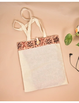 Kalamkari and kora Cotton Shopping bags - KKB01B-1-sm